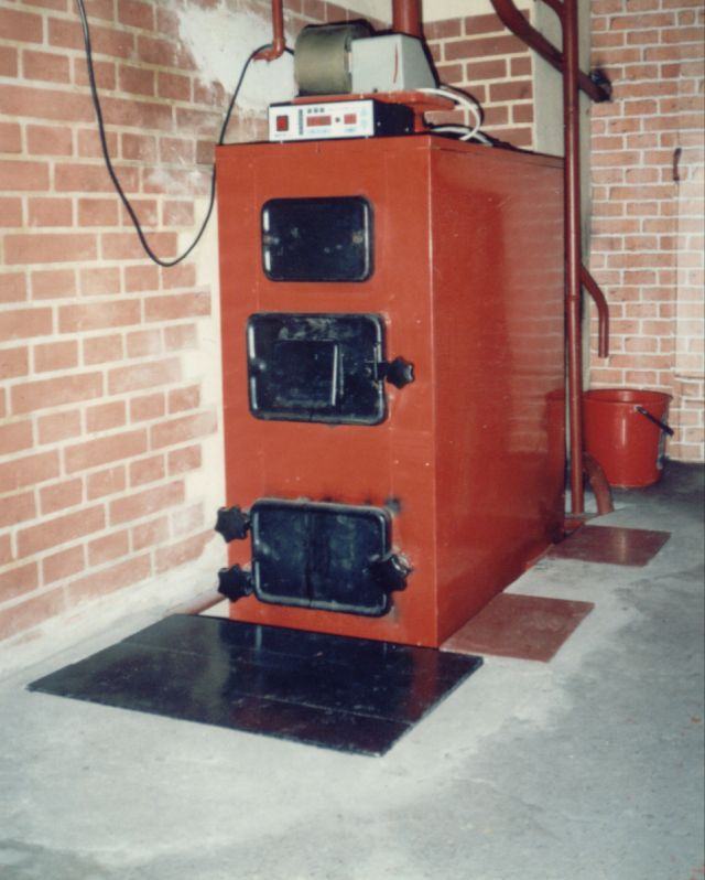 A domestic central heating unit