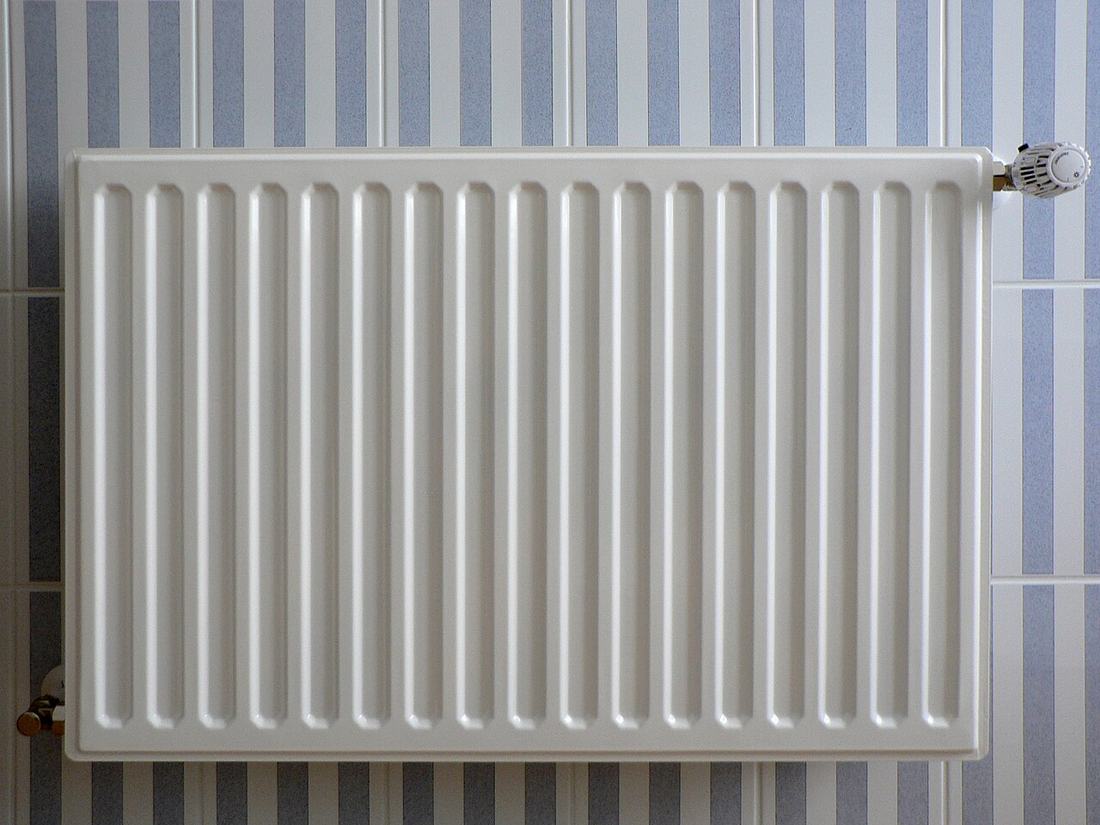 A radiator in a home