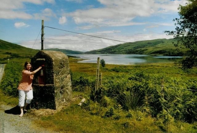 A red post box